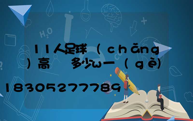 11人足球場(chǎng)高桿燈多少w一個(gè)