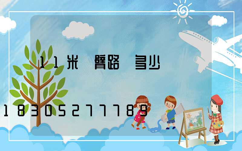 11米雙臂路燈多少錢