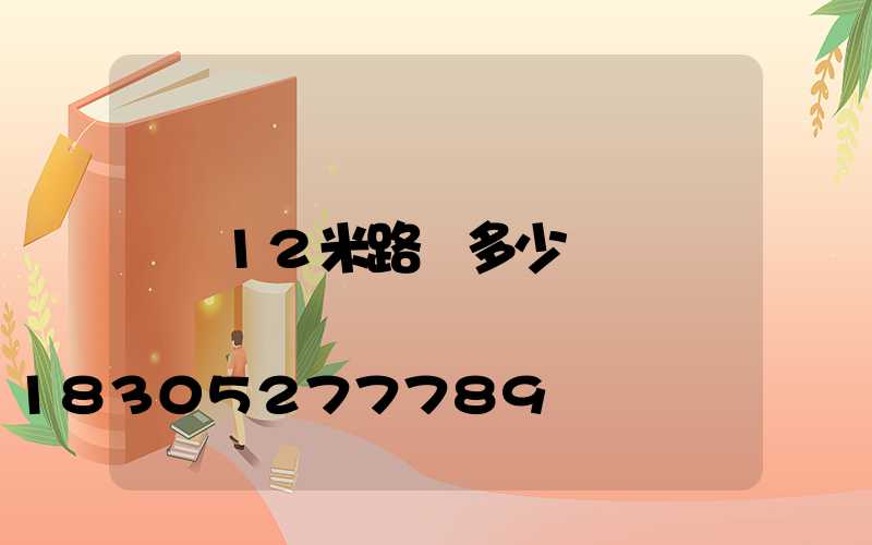 12米路燈多少錢