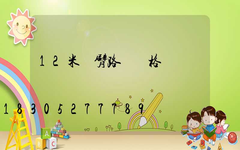 12米雙臂路燈價格