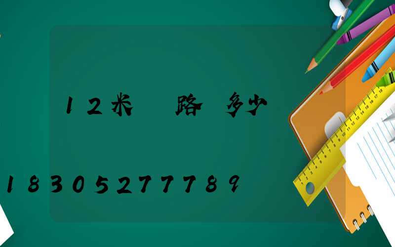 12米雙頭路燈多少錢
