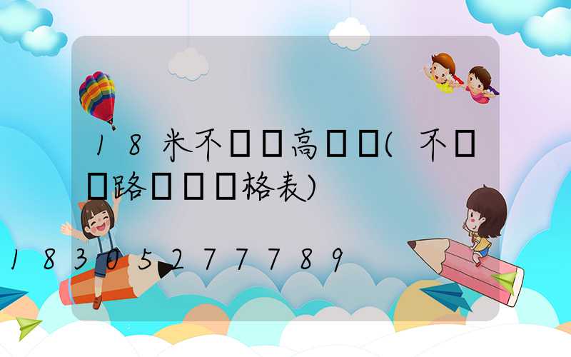 18米不銹鋼高桿燈(不銹鋼路燈桿價格表)