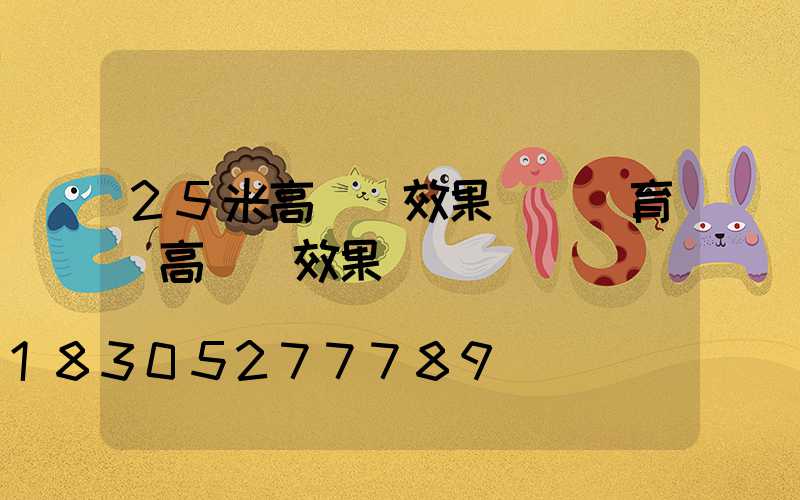 25米高桿燈效果圖(體育場高桿燈效果圖)