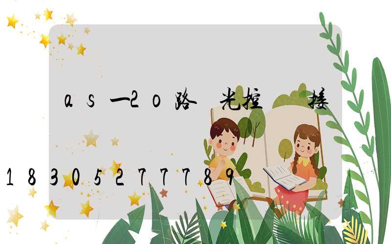 as一2o路燈光控開關接線實圖
