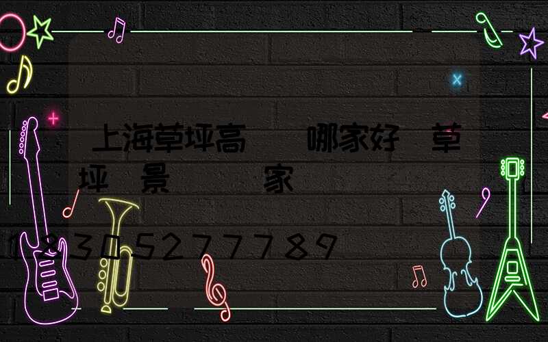 上海草坪高桿燈哪家好(草坪燈景觀燈廠家)