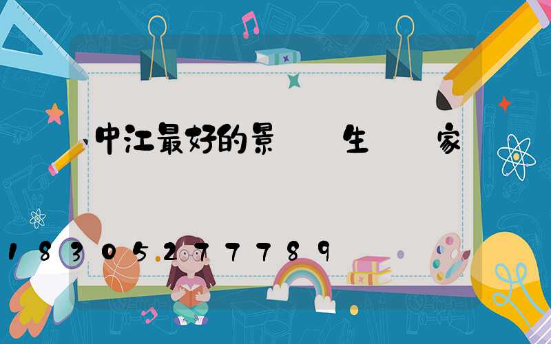 中江最好的景觀燈生產廠家