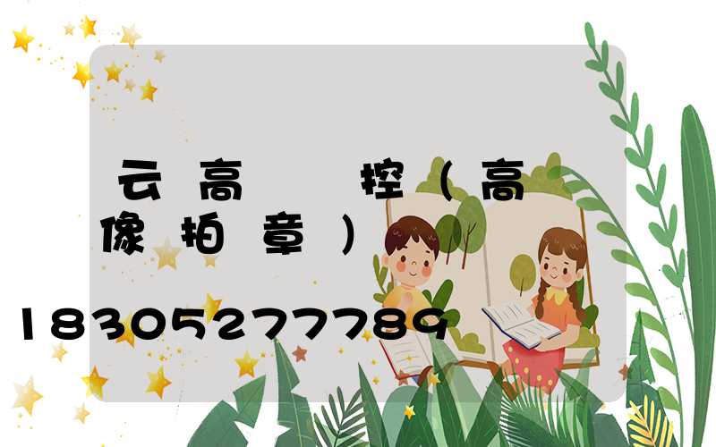 云陽高桿燈監控桿(高桿攝像頭拍違章嗎)