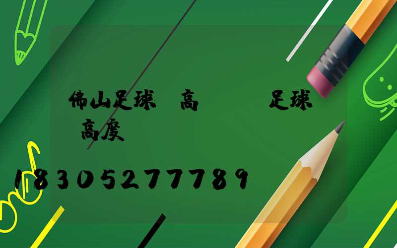 佛山足球場高桿燈(足球場燈高度)
