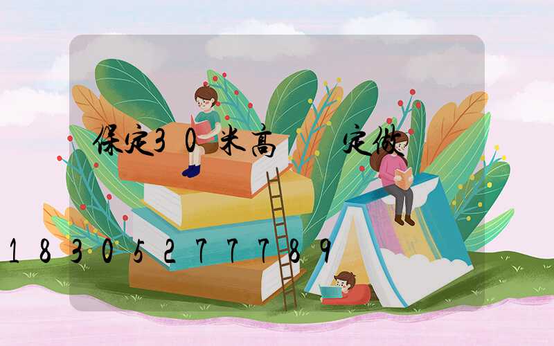 保定30米高桿燈定做