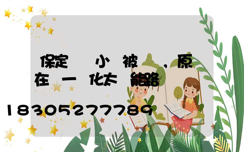 保定這個小區被圍觀,原來在裝一體化太陽能路燈