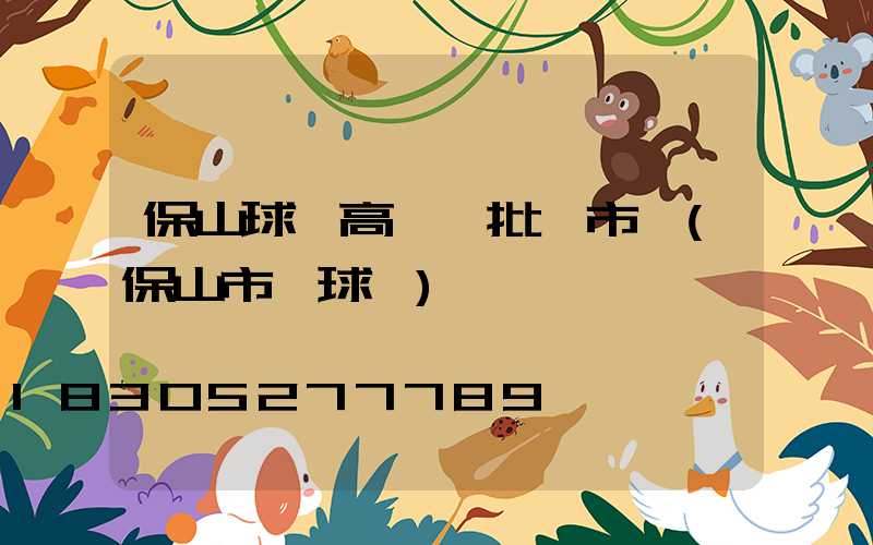保山球場高桿燈批發市場(保山市籃球場)