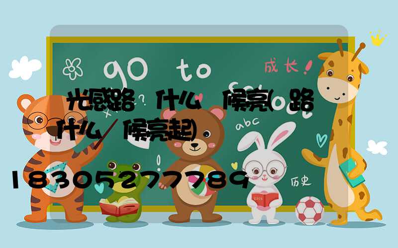 光感路燈什么時候亮(路燈什么時候亮起)