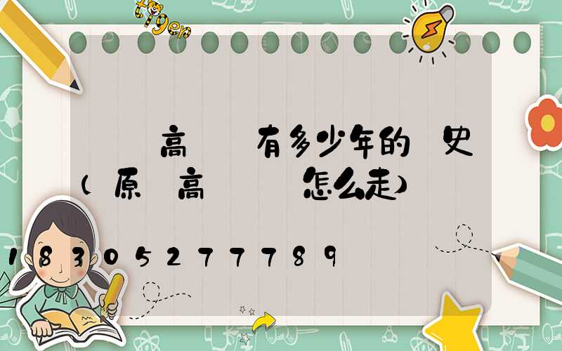 內鄉高桿燈有多少年的歷史(原陽高桿燈該怎么走)