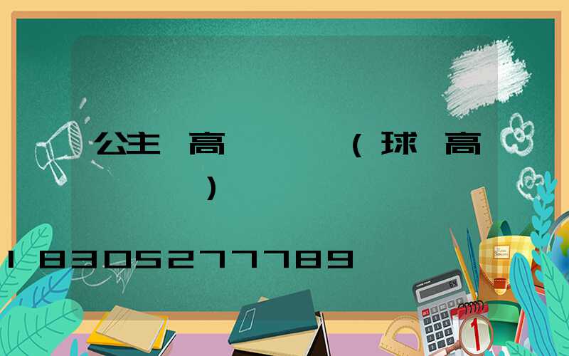公主嶺高桿燈參數(球場高桿燈參數)