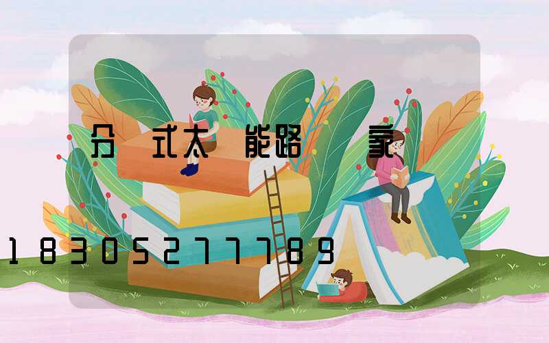 分體式太陽能路燈廠家