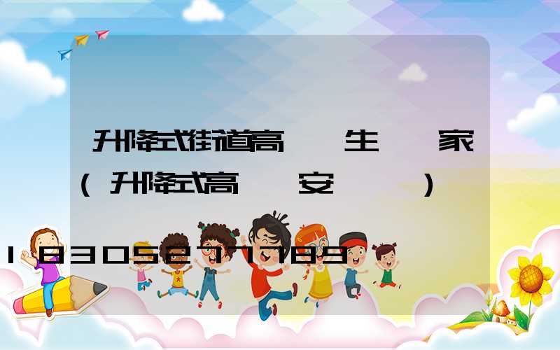 升降式街道高桿燈生產廠家(升降式高桿燈安裝視頻)