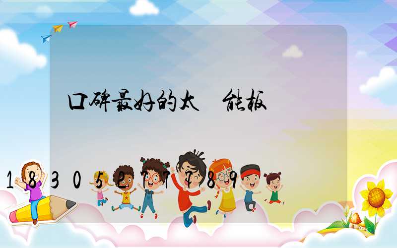 口碑最好的太陽能板