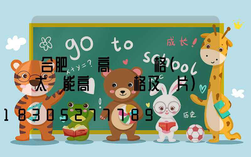 合肥廣場高桿燈價格(廣場太陽能高桿燈價格及圖片)