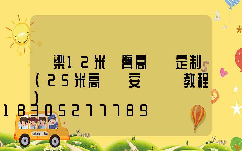 呂梁12米雙臂高桿燈定制(25米高桿燈安裝視頻教程)