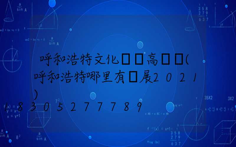 呼和浩特文化廣場高桿燈(呼和浩特哪里有燈展2021)
