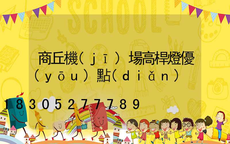 商丘機(jī)場高桿燈優(yōu)點(diǎn)