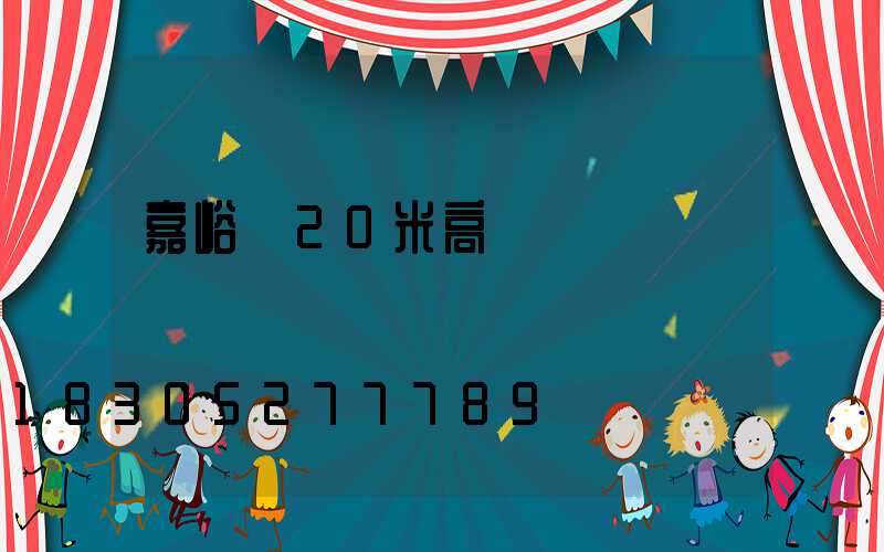 嘉峪關20米高桿燈