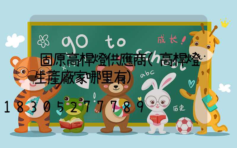 固原高桿燈供應商(高桿燈生產廠家哪里有)