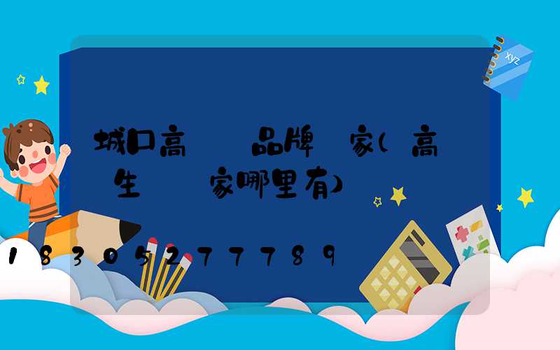 城口高桿燈品牌廠家(高桿燈生產廠家哪里有)