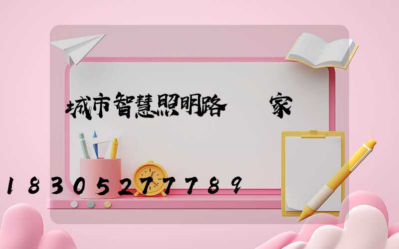城市智慧照明路燈廠家