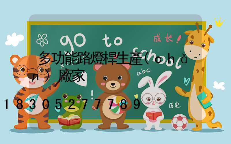 多功能路燈桿生產(chǎn)廠家