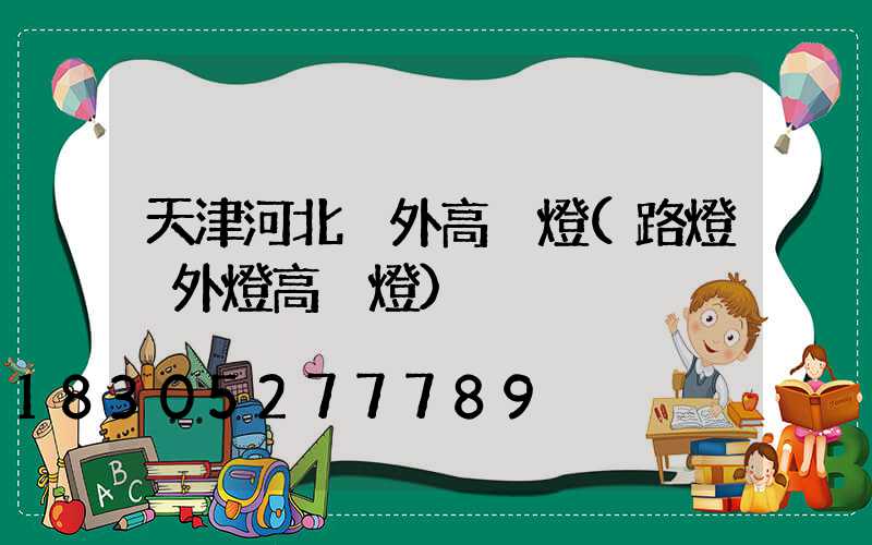 天津河北戶外高桿燈(路燈戶外燈高桿燈)