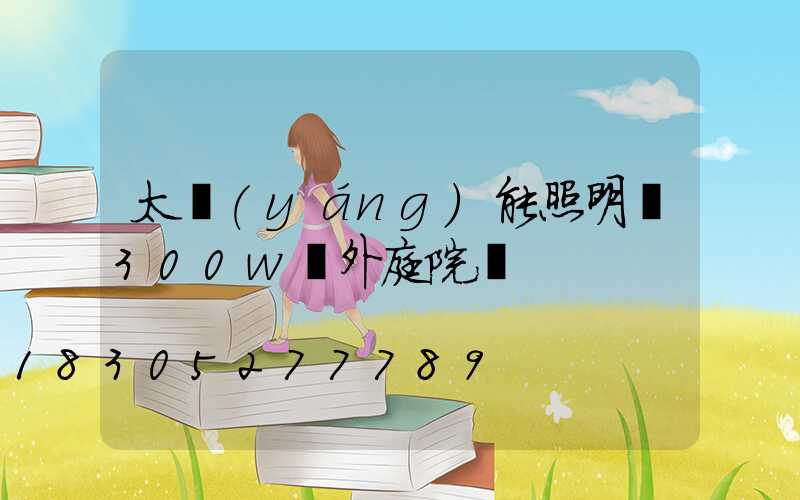 太陽(yáng)能照明燈300w戶外庭院燈