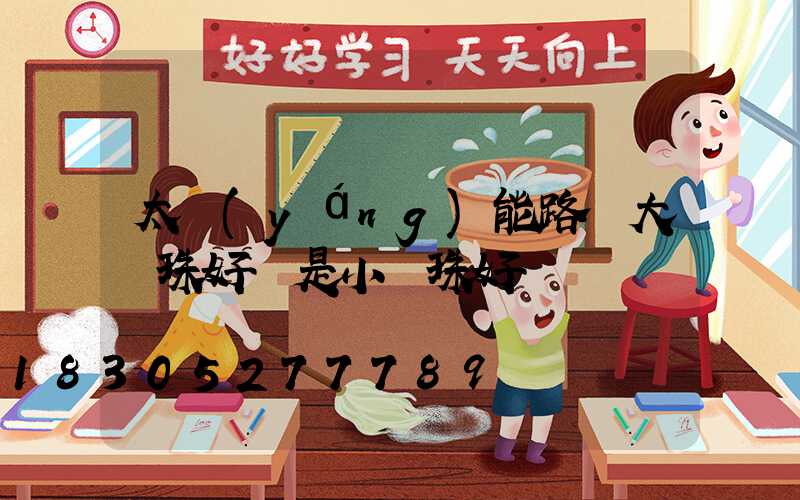 太陽(yáng)能路燈大燈珠好還是小燈珠好