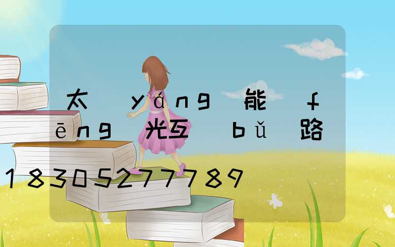 太陽(yáng)能風(fēng)光互補(bǔ)路燈