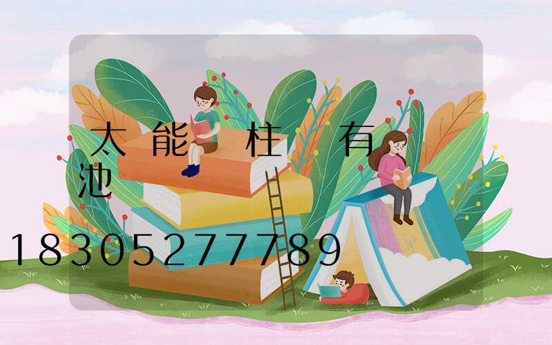 太陽能圍墻柱頭燈有幾節電池