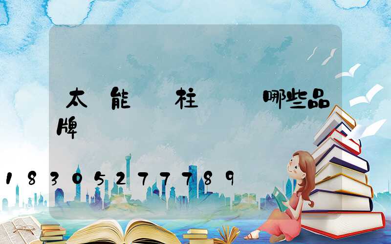 太陽能圍墻柱頭燈選哪些品牌