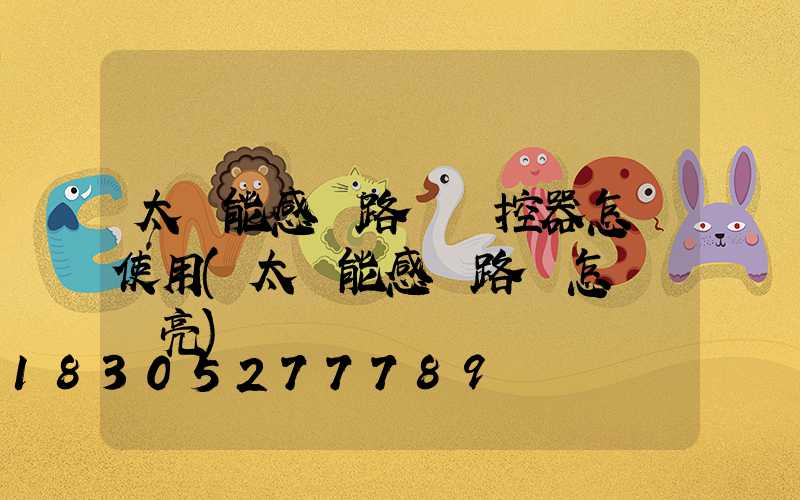 太陽能感應路燈遙控器怎樣使用(太陽能感應路燈怎樣調長亮)