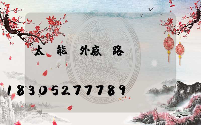 太陽能戶外感應路燈