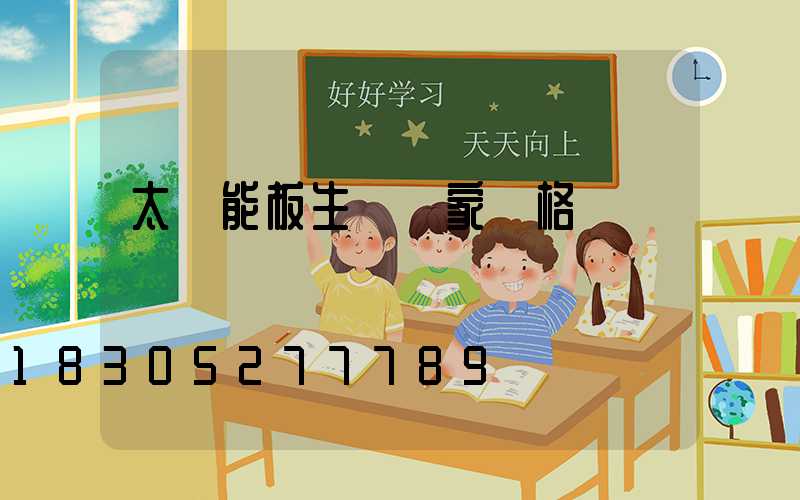 太陽能板生產廠家價格