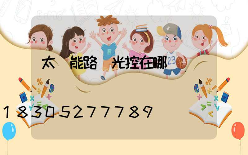 太陽能路燈光控在哪