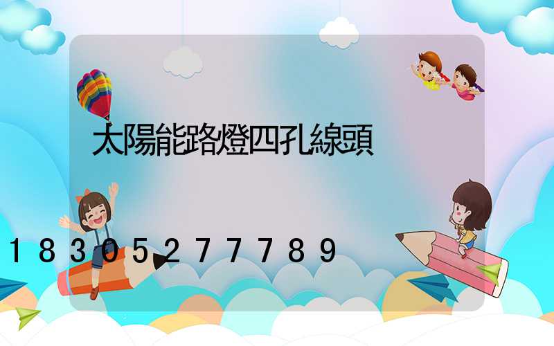 太陽能路燈四孔線頭
