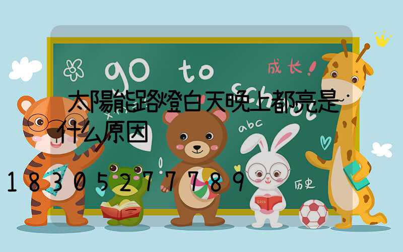 太陽能路燈白天晚上都亮是什么原因