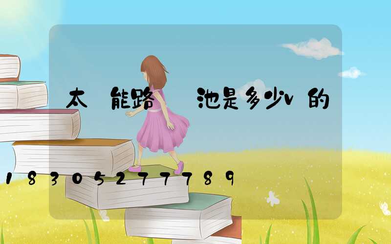 太陽能路燈電池是多少v的