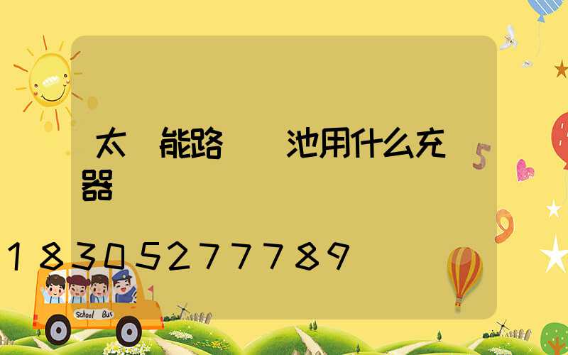 太陽能路燈電池用什么充電器
