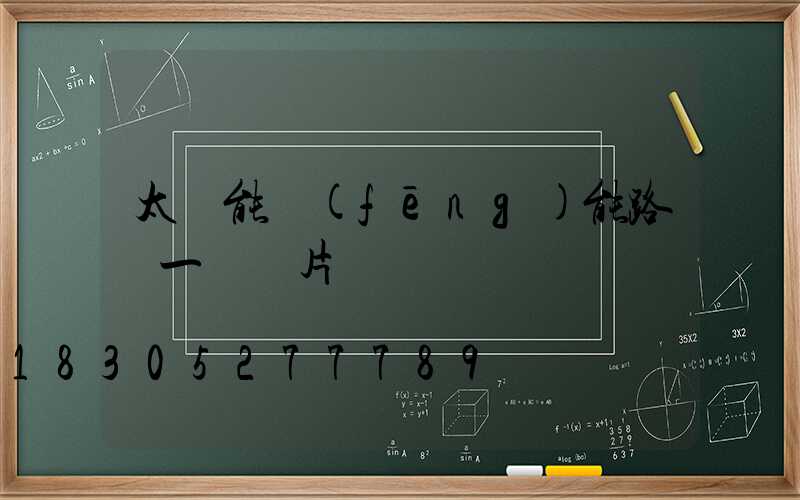 太陽能風(fēng)能路燈一體圖片