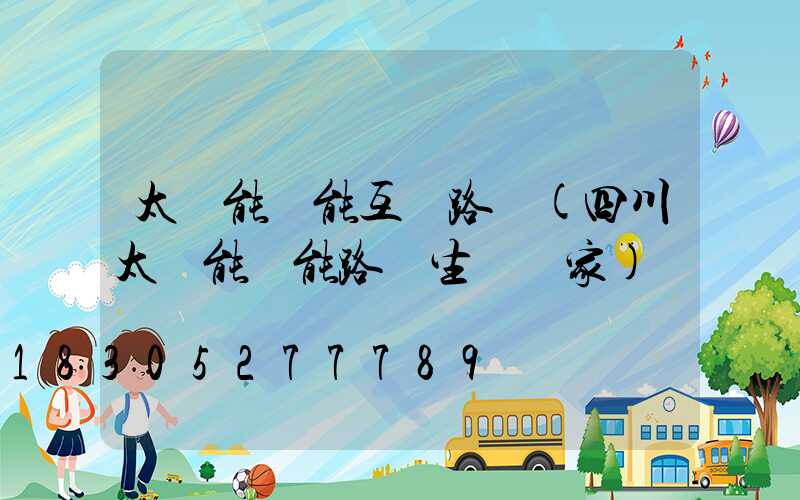 太陽能風能互補路燈(四川太陽能風能路燈生產廠家)