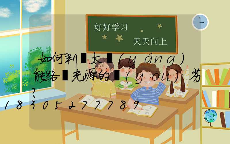 如何判斷太陽(yáng)能路燈光源的優(yōu)劣？