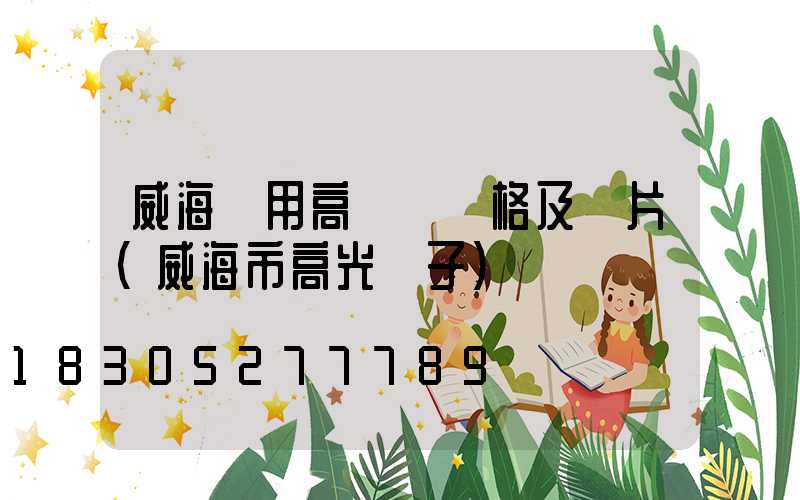 威海實用高桿燈價格及圖片(威海市高光電子)