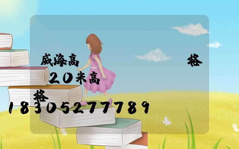 威海高桿燈價(jià)格(20米高桿燈價(jià)格)