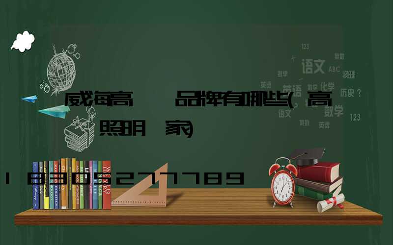 威海高桿燈品牌有哪些(高桿燈照明廠家)